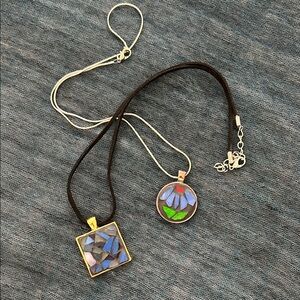 Inlaid Glass Necklaces